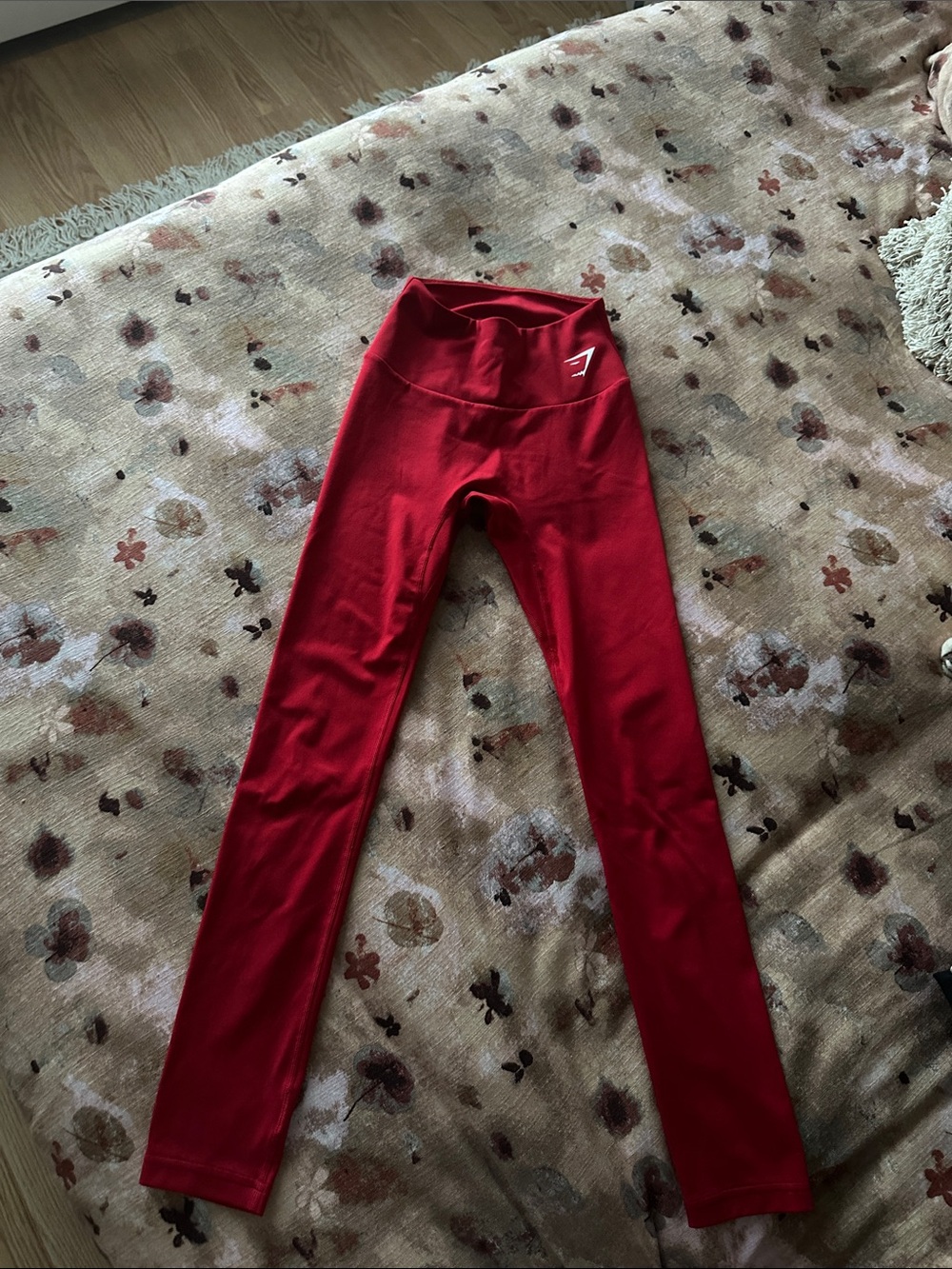 Gymshark Red Womens Leggings - High-Waist Active Bottoms